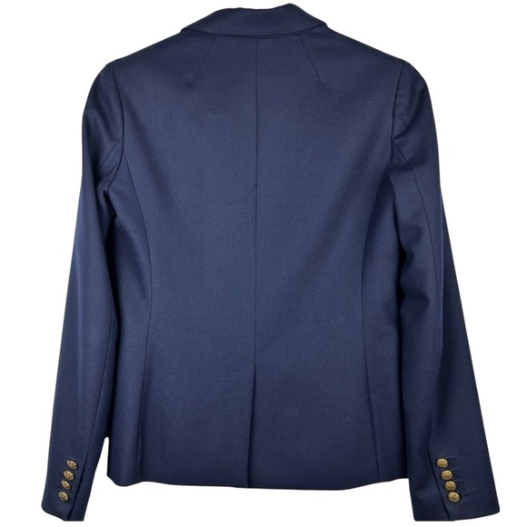 J Crew Women’s Schoolboy Navy Blazer with Gold button detail Fully Lined - Picture 5 of 15